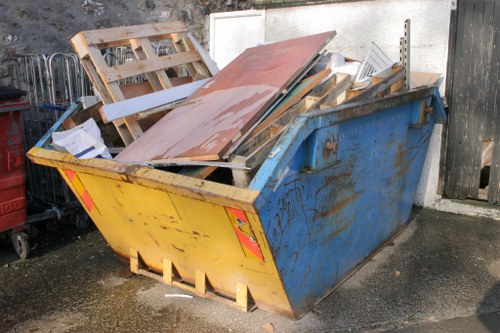 Bulky waste items ready for removal in Southwark