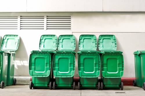 Team managing office clearance in a Southwark commercial space